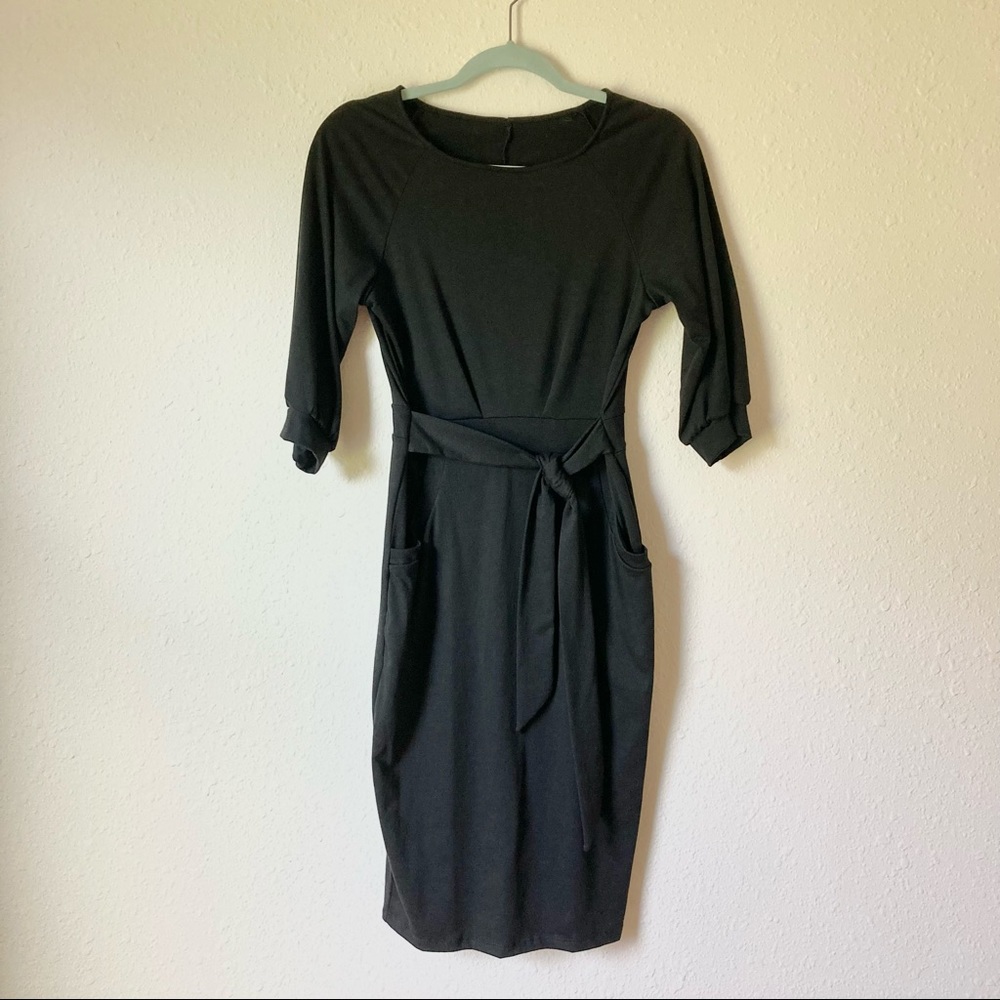 New Black Midi Dress